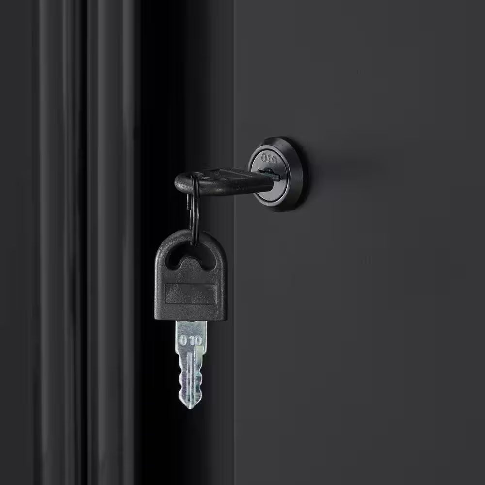 7-Piece Regular Duty Welded Steel Garage Storage System in Black (109 In. W X 75 In. H X 19.6 In. D)