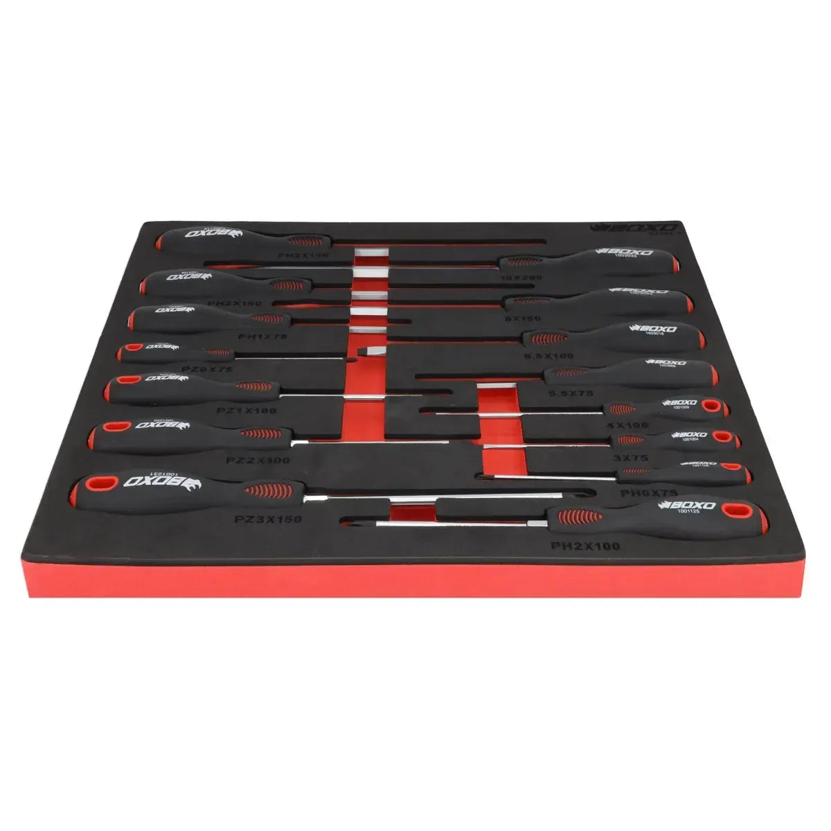 15-Piece Slotted, Phillips & Pozi Tip Screwdriver Set | 2/3rd EVA Foam