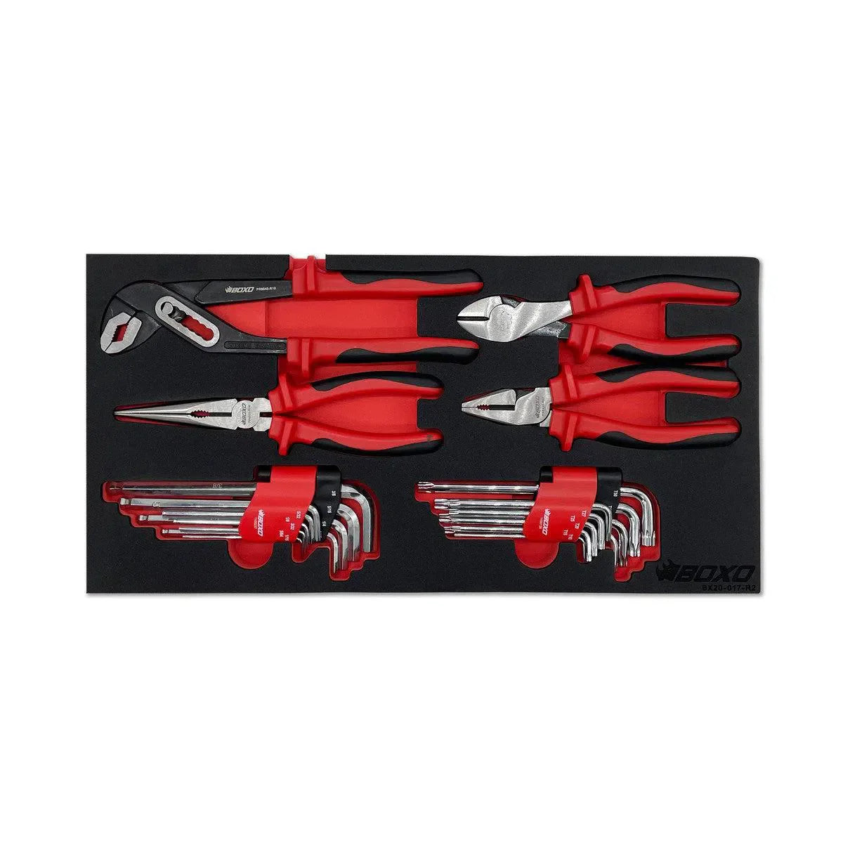 117-Piece SAE Tool Set for 3-Drawer Hand Carry Box