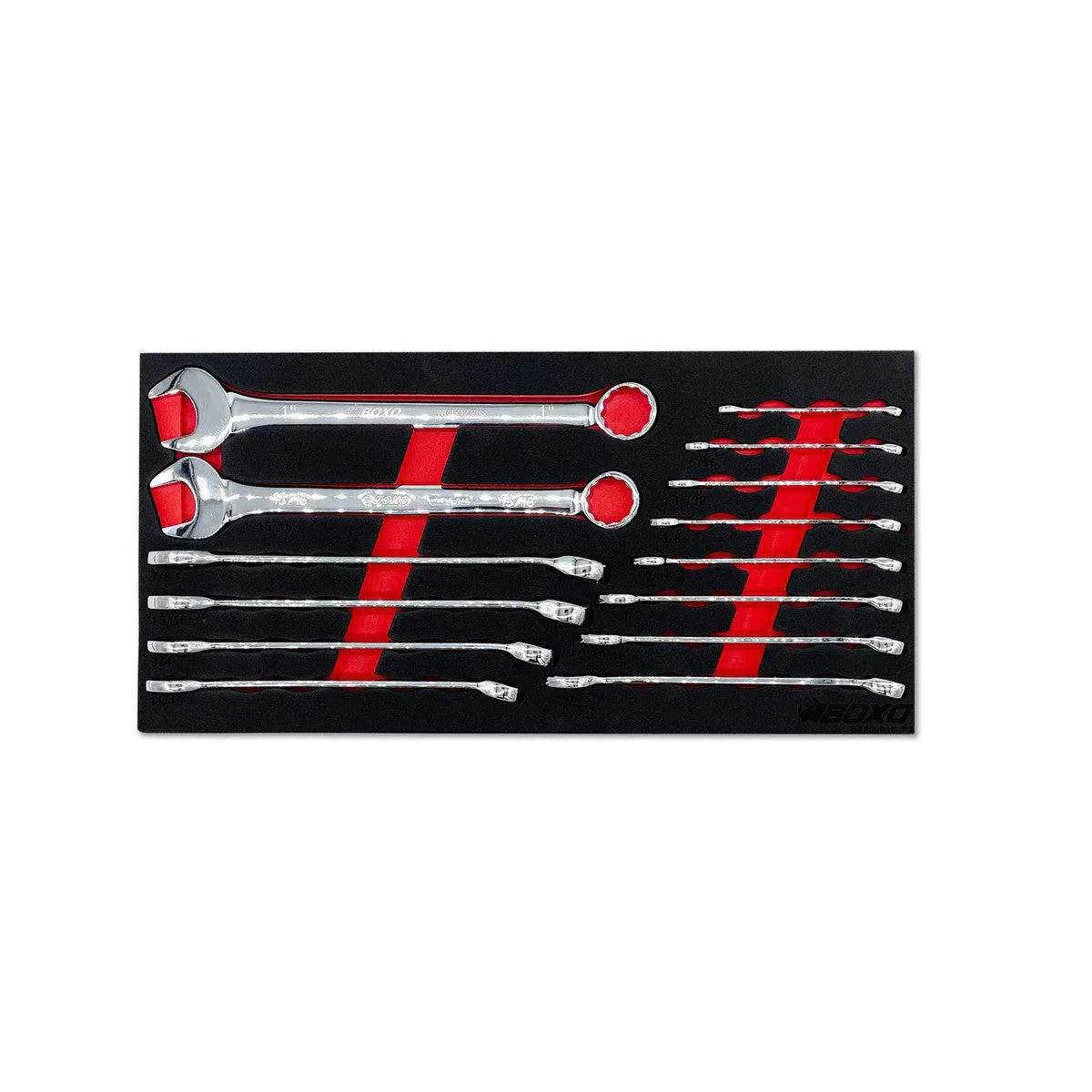 117-Piece SAE Tool Set for 3-Drawer Hand Carry Box