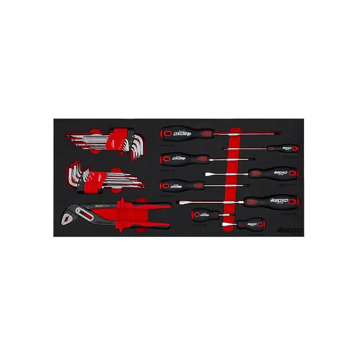 159-Piece, 6 and 12-Point, Metric and SAE Combo Tool Set for 5-Drawer Hand Carry Box