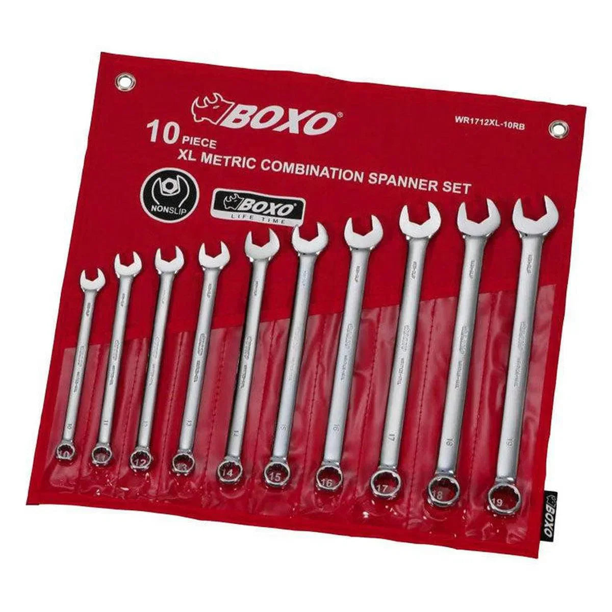 10-Piece Metric XL Combination Wrench Set, Roll Up