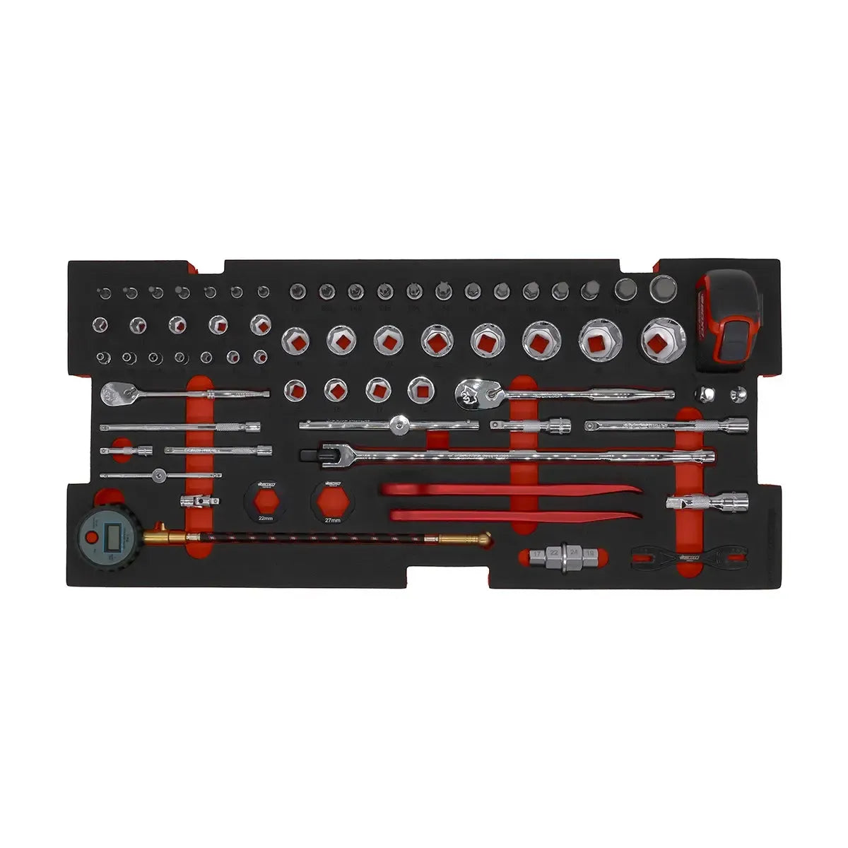 103-Piece Metric MotoBox Tool Set for 5-Drawer Hand Carry Box