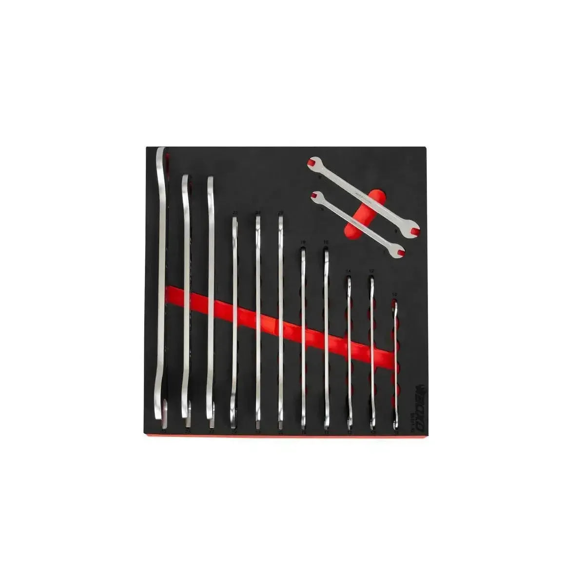 13-Piece Ultra-Thin Double Open-Ended Spanner Set | 1/6 Drawer EVA Foam