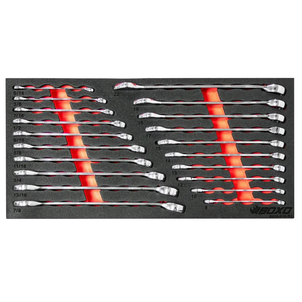 159-Piece, 6 and 12-Point, Metric and SAE Combo Tool Set for 3-Drawer Hand Carry Box