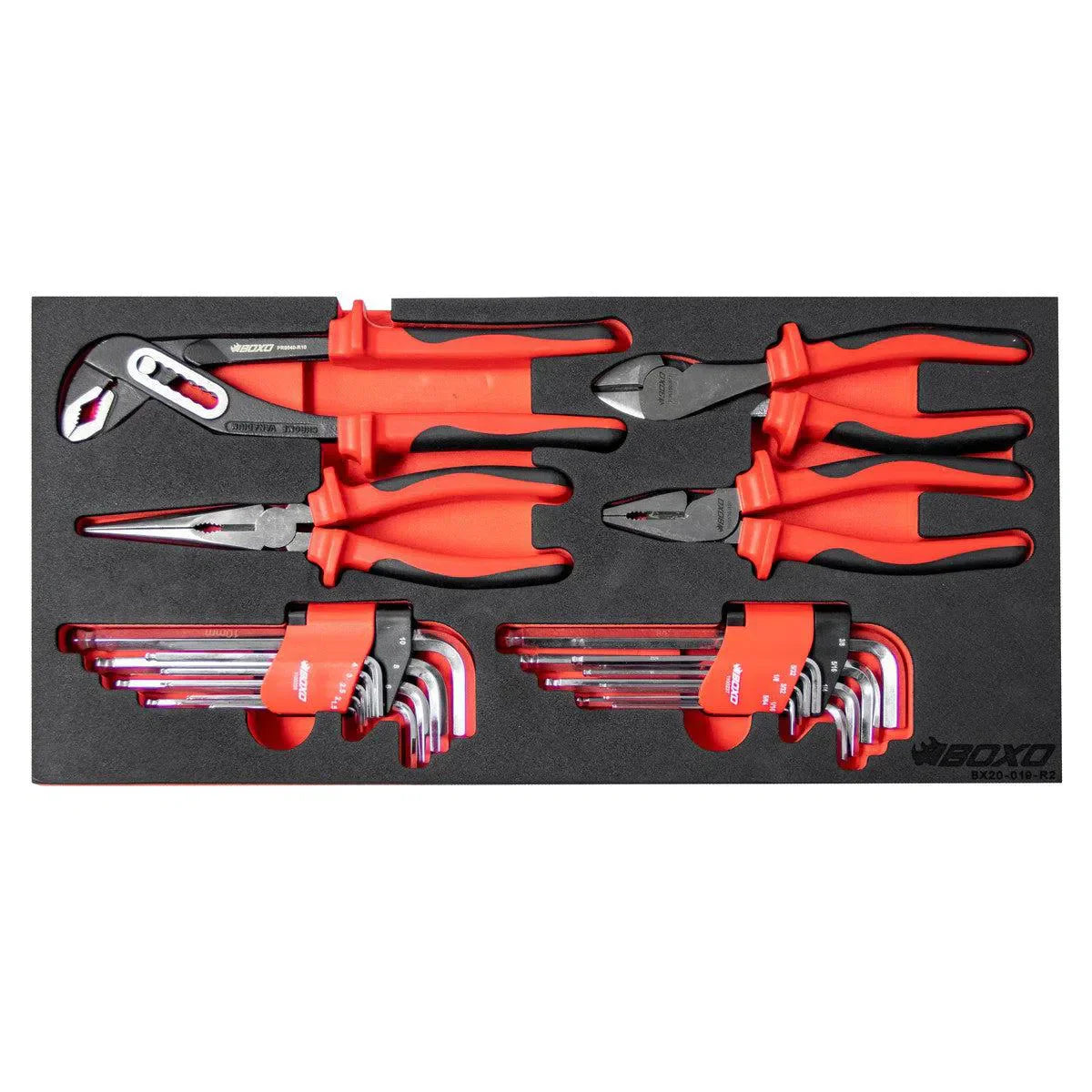 159-Piece, 6 and 12-Point, Metric and SAE Combo Tool Set for 3-Drawer Hand Carry Box