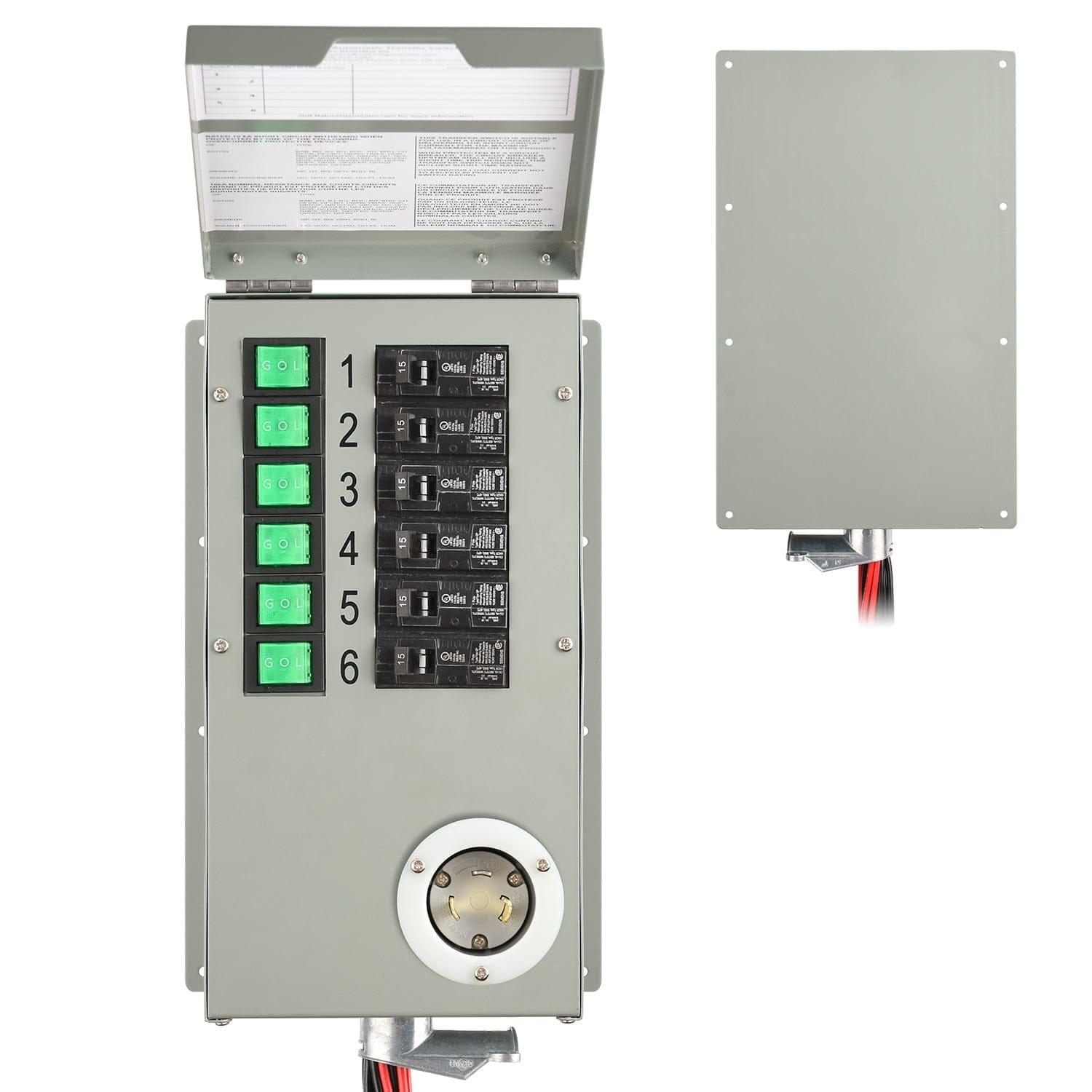 120V 30A 6-Circuit Non-Automatic Transfer Switch